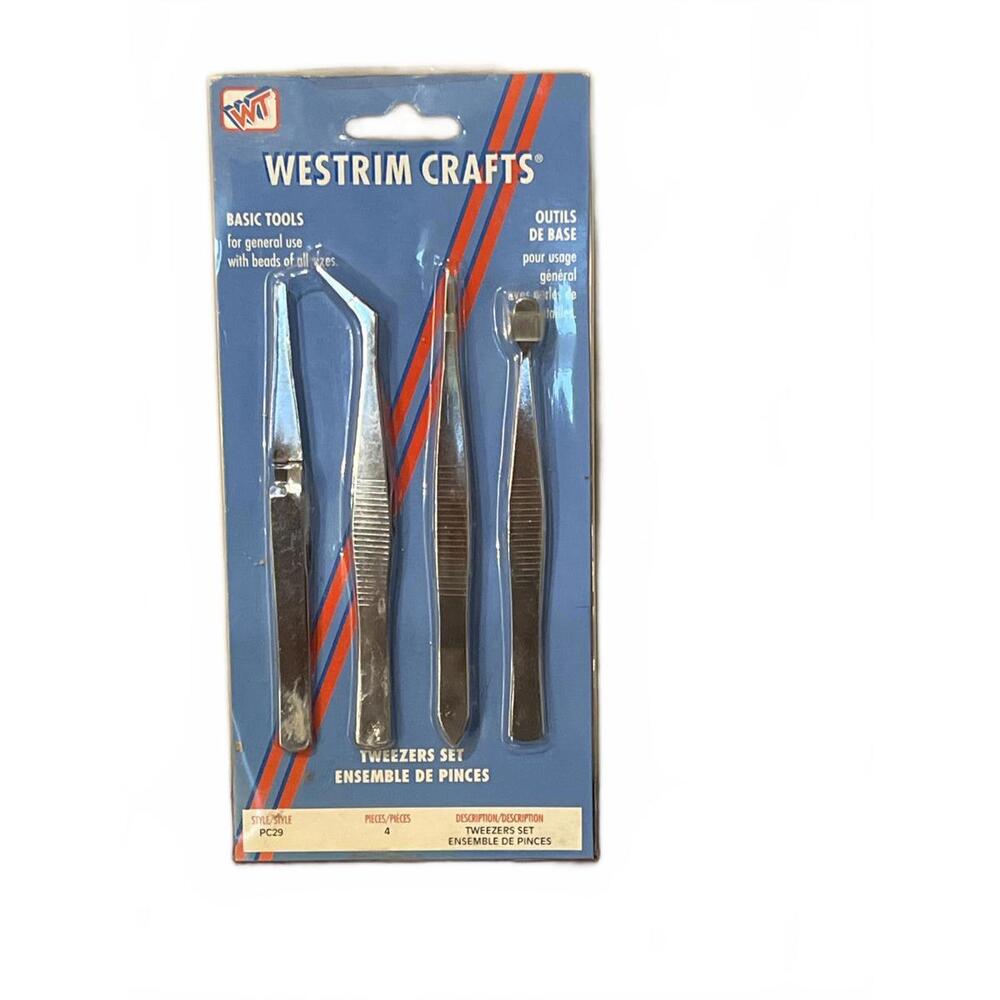 Westrim Crafts Tweezer Set - Essential Beading Tools (SR533)
